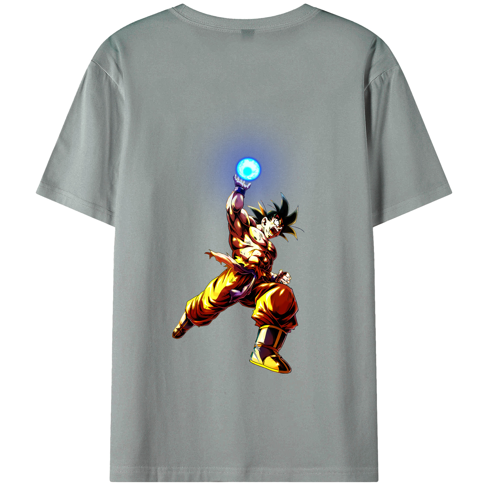 （画像用） ドラゴンボール 孫悟空（そん ごくう）Son Goku カカロット DRAGON BALL Kakarotto 綿100％ メンズ半袖Tシャツ（バックプリント） 通気性